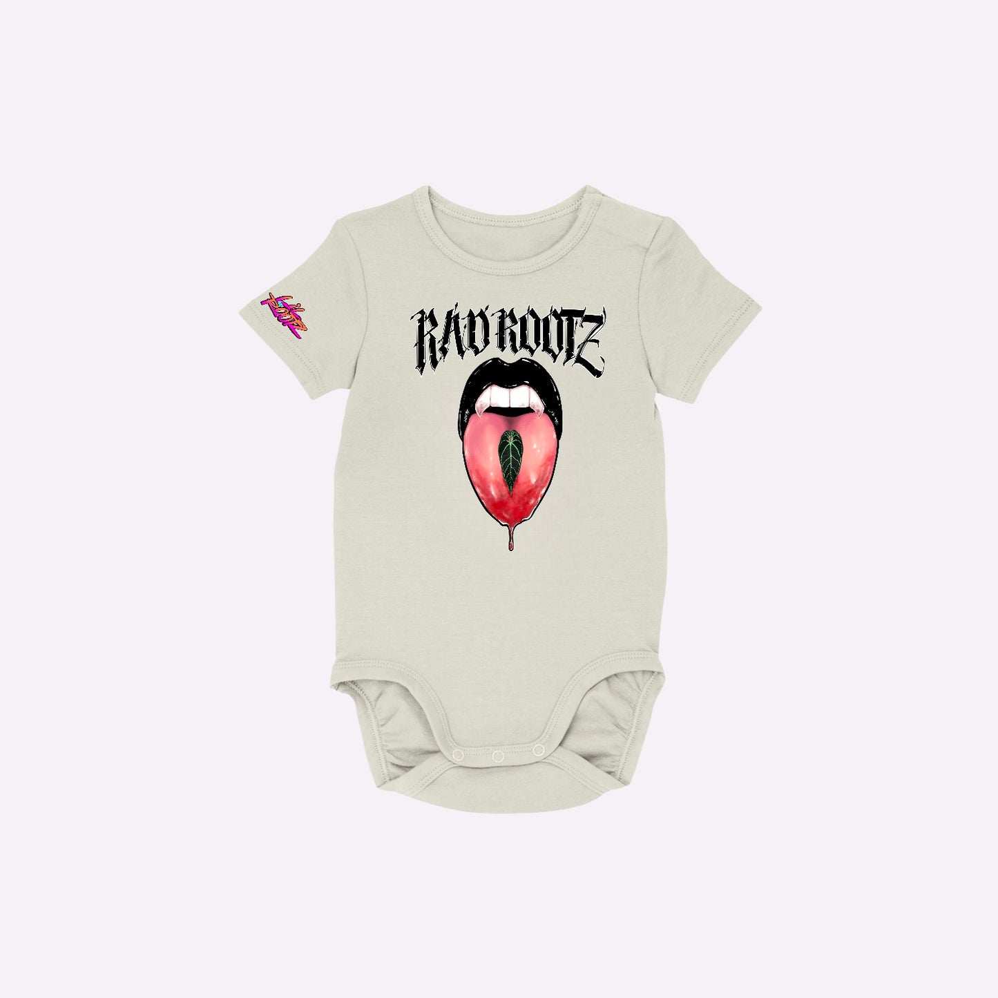 Baby Old English Rad Rootz Onesie