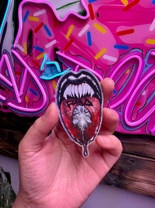Venom sticker glitter