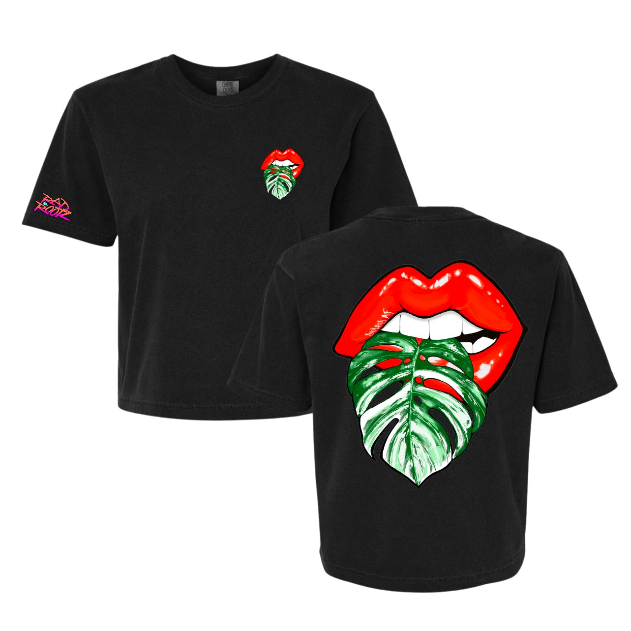 Monstera Albo Crop Top