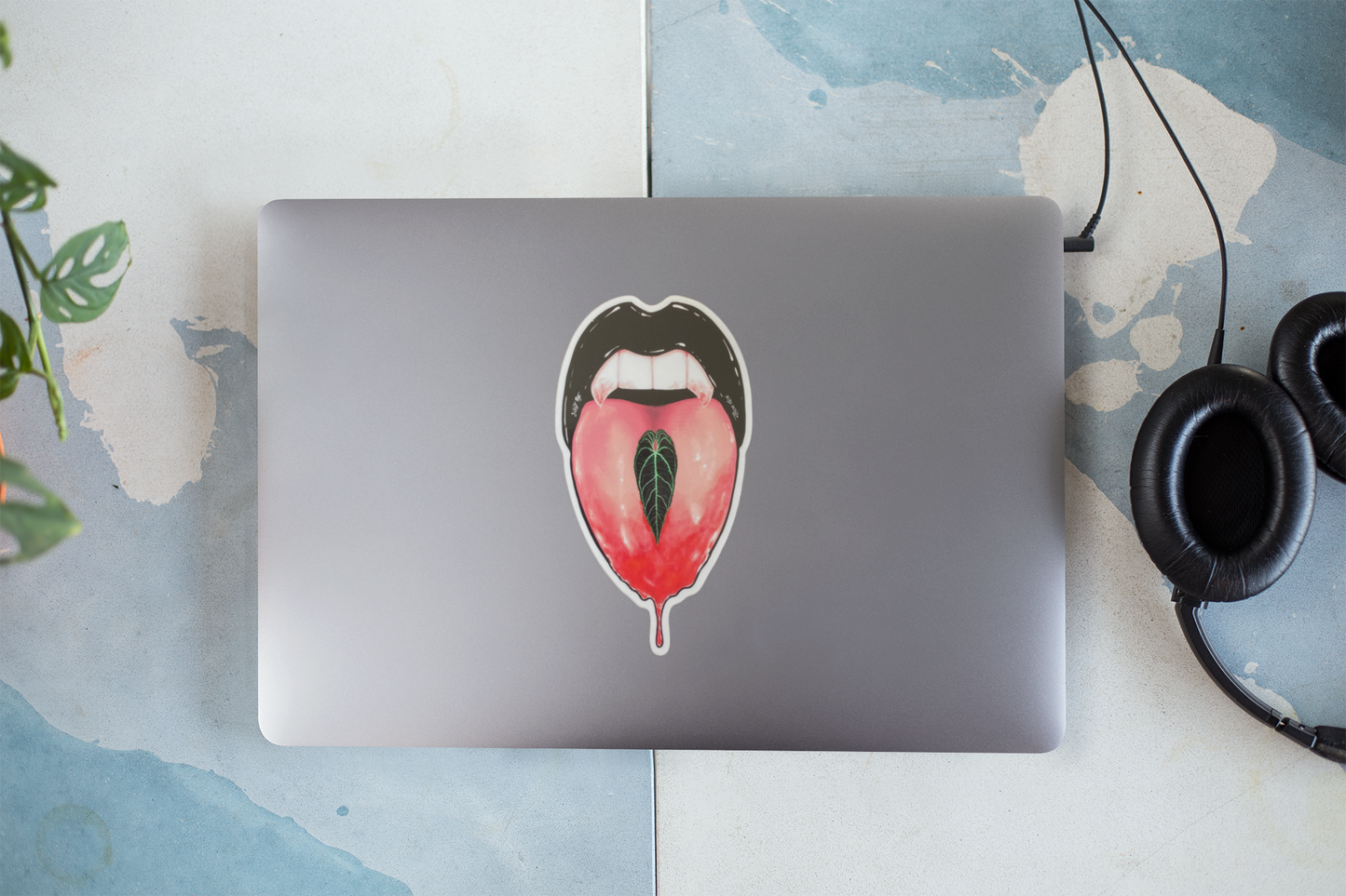 Goth Anthurium Sticker